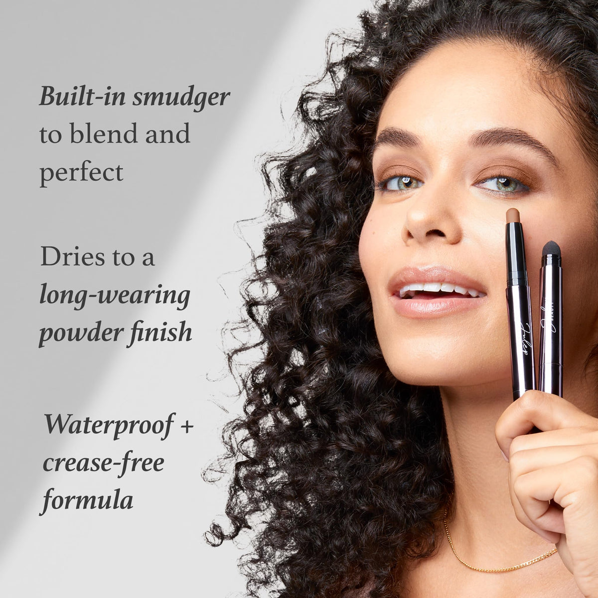 Julep Eyeshadow 101 Crème-to-Powder Eyeshadow Stick (Ochre Matte) Long-Lasting, Waterproof Eye Shadow - Blendable, Crease-Proof with Built-In Smudger
