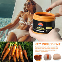 Cureluxe Intensive Tanning Gel - Premium Sunbed Tanning Accelerator Cream - Tan Accelerator with Coconut Oil and Vitamin A & E - Self Tanner Oil for Easy Application - Achieve Natural & Fast Tanning