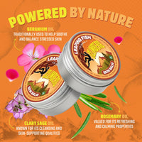 LEAPING FISH Climber's Skin Balm - Natural Vegan - Essential Oil Recovery Salve - Hand Moisturiser for Cracked Skin - Eco-Friendly Non-Greasy Formula - Unscented 60g Tin