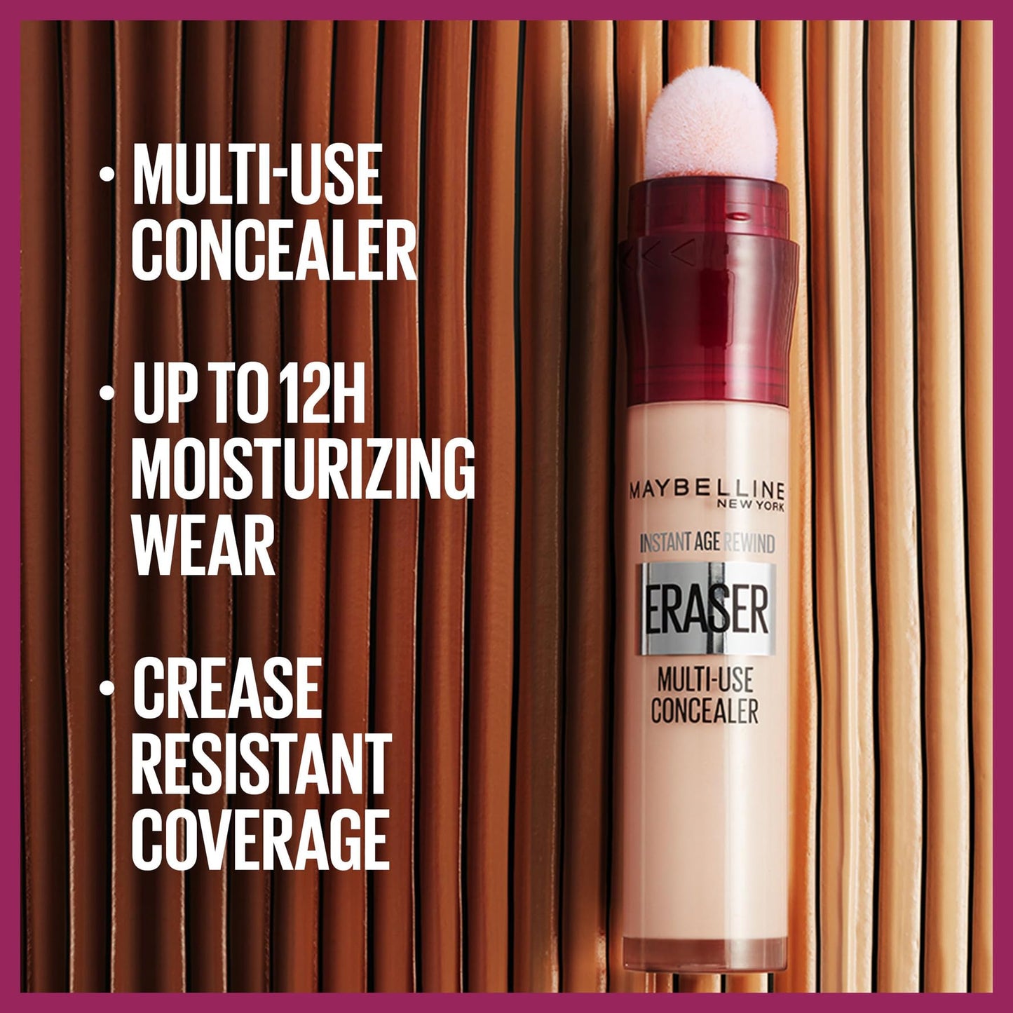 Maybelline Instant Anti Age Eraser Eye Concealer, Dark Circles and Blemish Concealer, Ultra Blendable Formula, 13 Cocoa