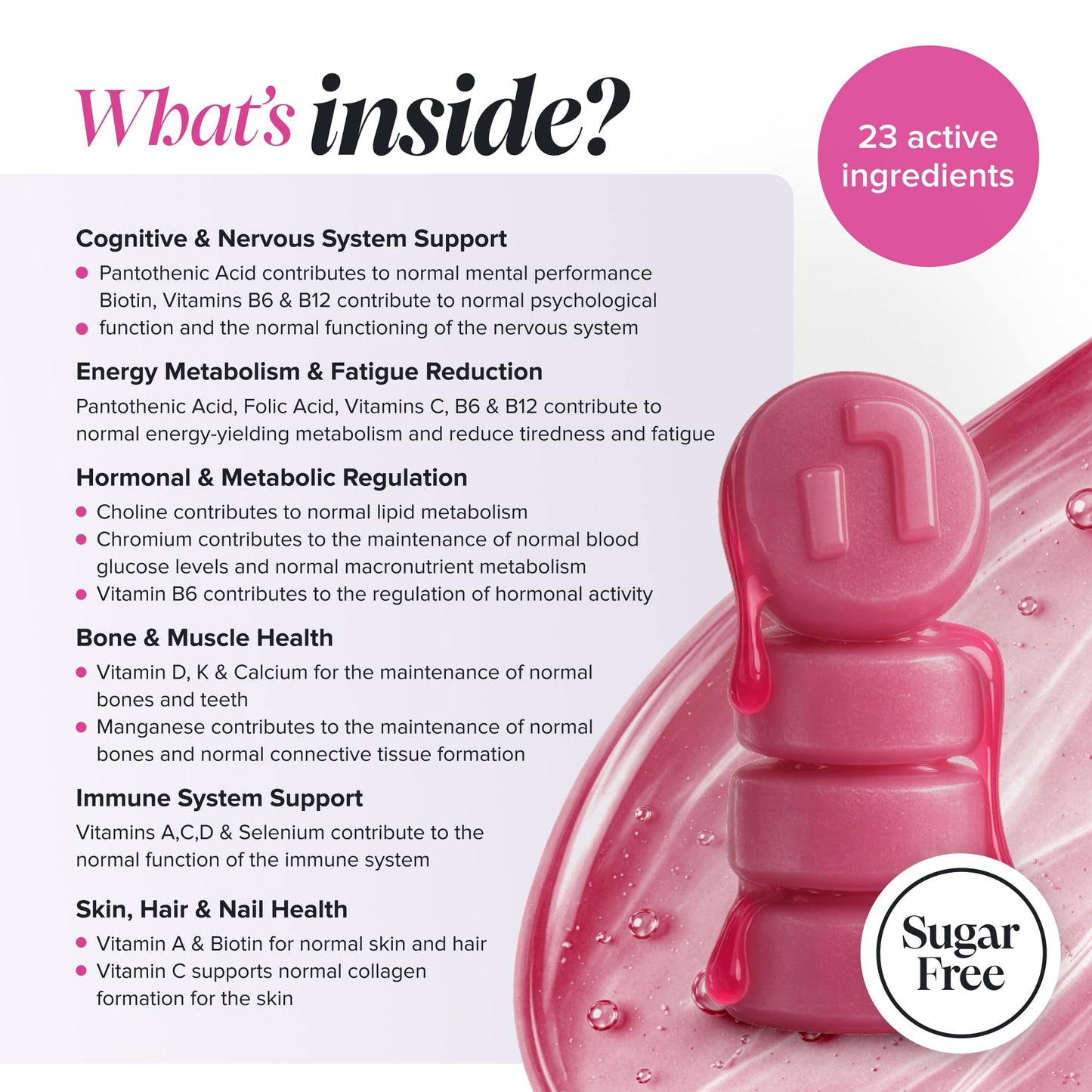 novomins Multivitamin Gummies for Women | Collagen, 2 Million CFU | Novomins