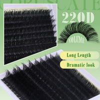 Long Cluster Lashes Thick Fluffy Individual Eyelashes 14-20 mm Lashes Individual Cluster Volume Lash Clusters Full Look Individual Lashes D Curl Tatti Lashes DIY Eyelash Clusters by CORUSCATE