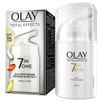 Olay Total Effects 7-In-1 Anti-Ageing Moisturiser With Spf15, Niacinamide, Vitamin C And E, 50 Ml