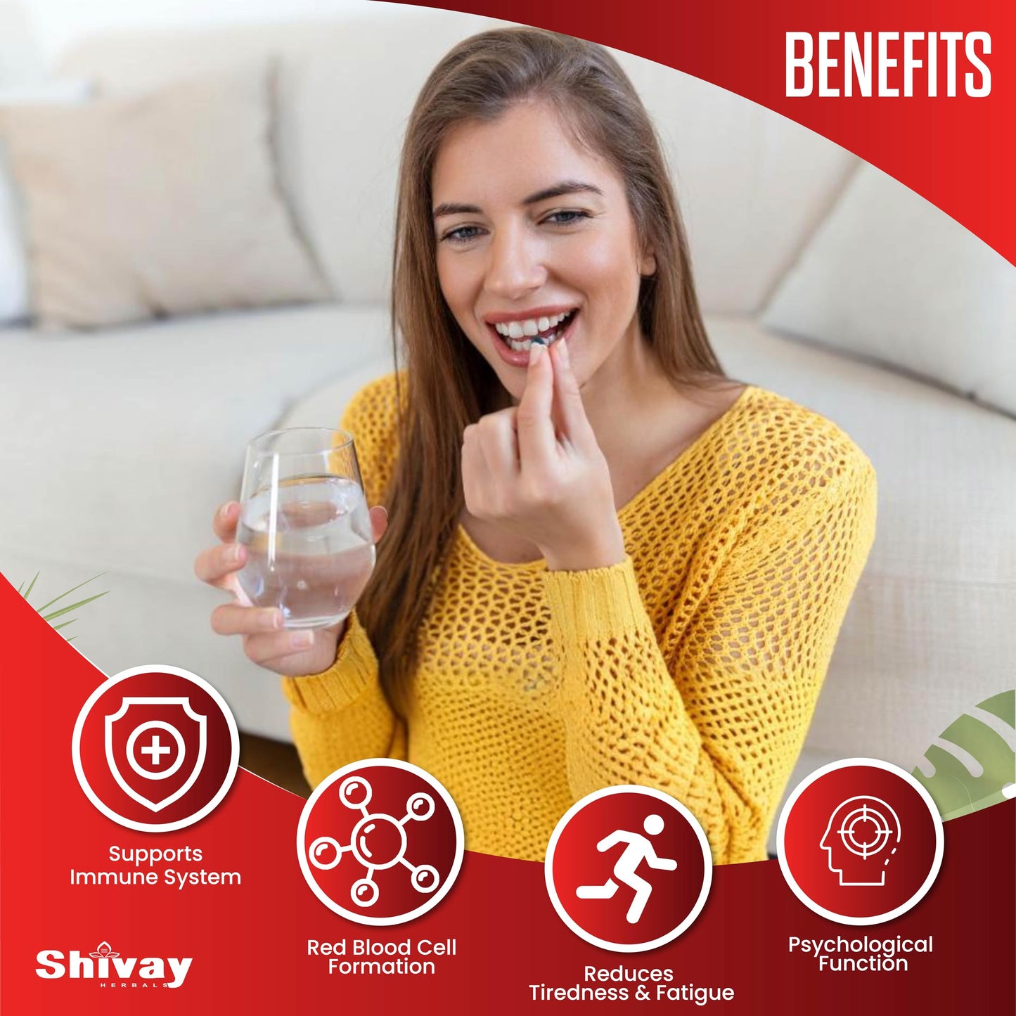 Shivay Herbals Vitamin B Complex – 365-Count Vitamin B Complex Tablets 1-Year Supply High-Strength Tablets with B1, B2, B6, B12, Folic Acid, Biotin for Tiredness, Fatigue, Immune Support, Made in UK