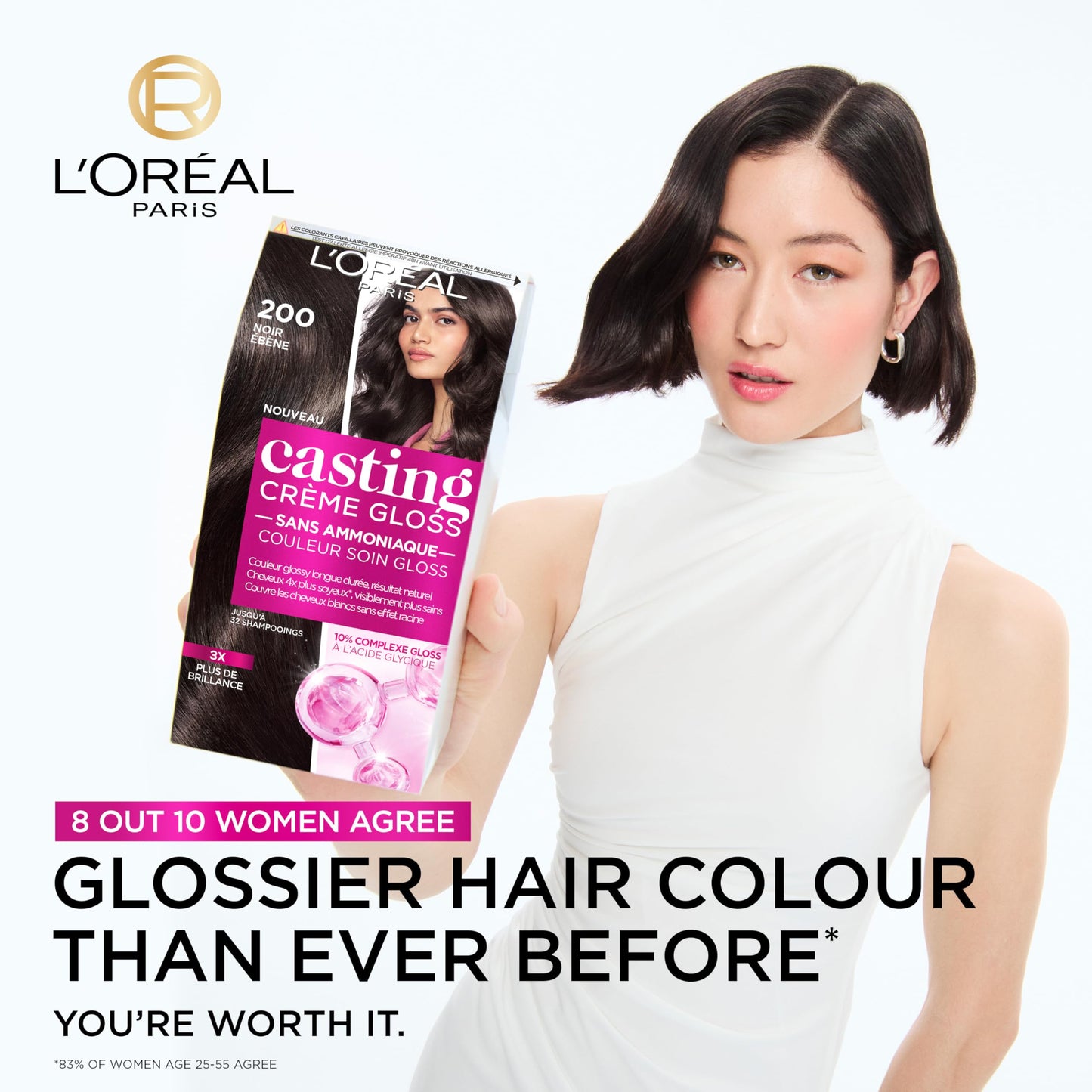L'Oreal Paris L'Oréal Paris Casting Crème Gloss, Semi-Permanent Hair Dye, Radiant & Natural Colour, No-ammonia, Semi-Permanent Hair Colour Lasts 32 Washes, Shade: 734 Amber Honey