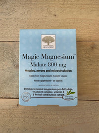 New Nordic Magic Magnesium Malate | 800 mg Extra Strength | High Absorption with Vitamin B Complex, and Vitamin D | Muscle and Sleep Support for Women and Men | 60 Tablets