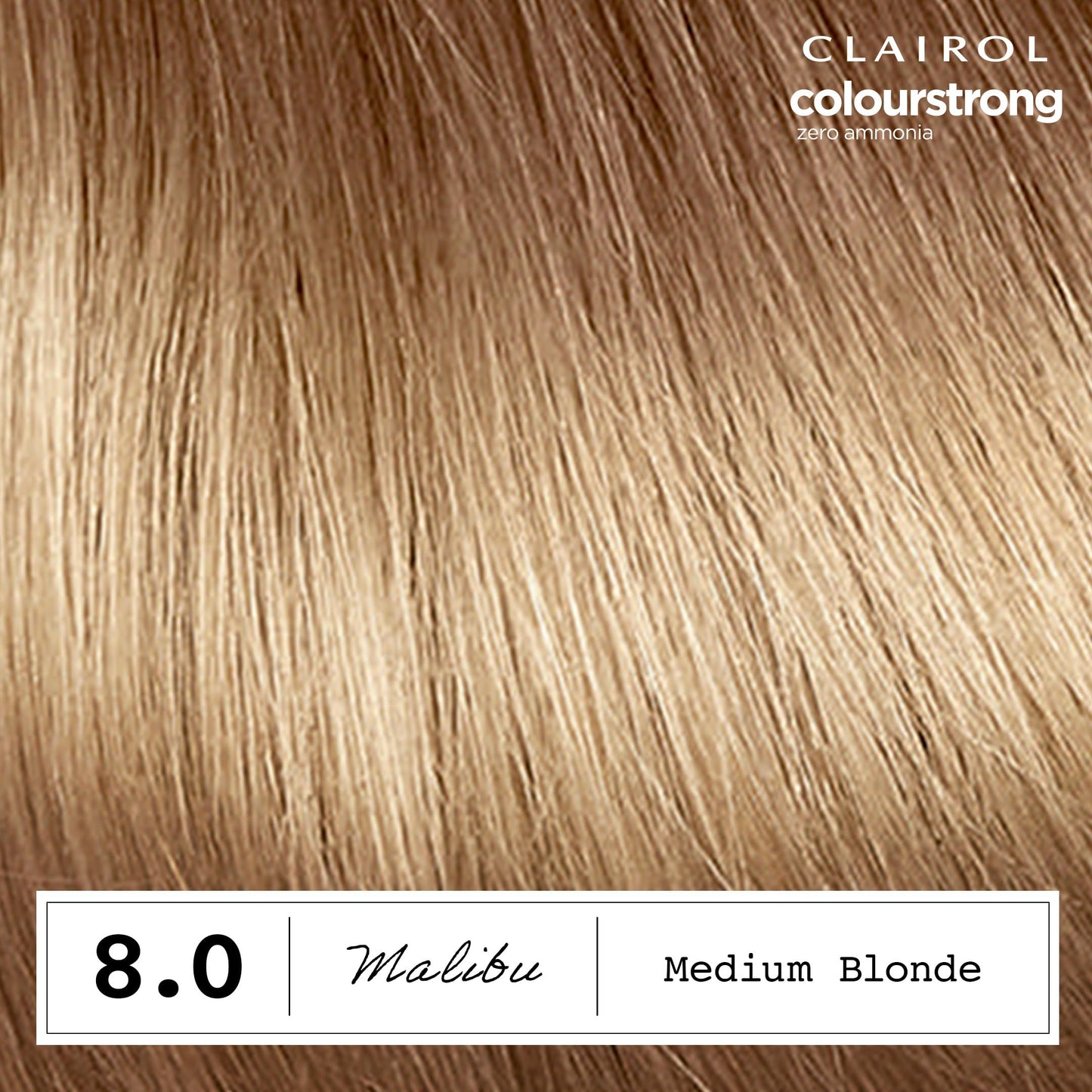 Clairol CLAIROL COLOUR STRONG PERMANENT HAIR DYE - 8.0 MEDIUM BLONDE