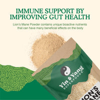 Yin & Yang Superfoods Organic Lion's Mane Powder 100g | Full-Spectrum Extract | Focus