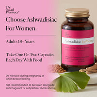 The Naked Pharmacy | Ashwadisiac for Women | Libidio Booster | Energy & Hormonal Balance | Ashwagandha, Saffron, Fenugreek & Prebiotic | High Strength | Natural No Additives | 60 Capsules