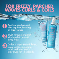 Umberto Giannini Thirsty Curls De-Frizzer Instant Anti-Frizz Transformation Cream 100ml - Vegan Curl Cream For Dry and Dehydrated Hair