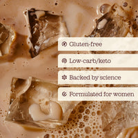Protein Iced Coffee | 19g Protein & 80mg Caffeine per Serving | Only 97Kcal | Low Calorie + High Protein | Whey Protein & Pea Protein Isolate Blend + Digestive Enzymes | Café Frappé | Free Soul