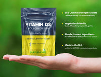 Right Choice Supplements Vitamin D 1000iu - 1 Year Supply, 365 Easy-Swallow Vitamin D Tablets, Vegetarian Vitamin D3 1000iu, Optimal Strength Immune Support Vitamin D Supplement