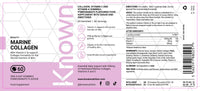 Known Delicious Marine Collagen Gummies - 500mg Collagen, Vitamin A, C - Skin Support - Natural Pomegranate Flavour - 60 Gummies, 2 Months Supply