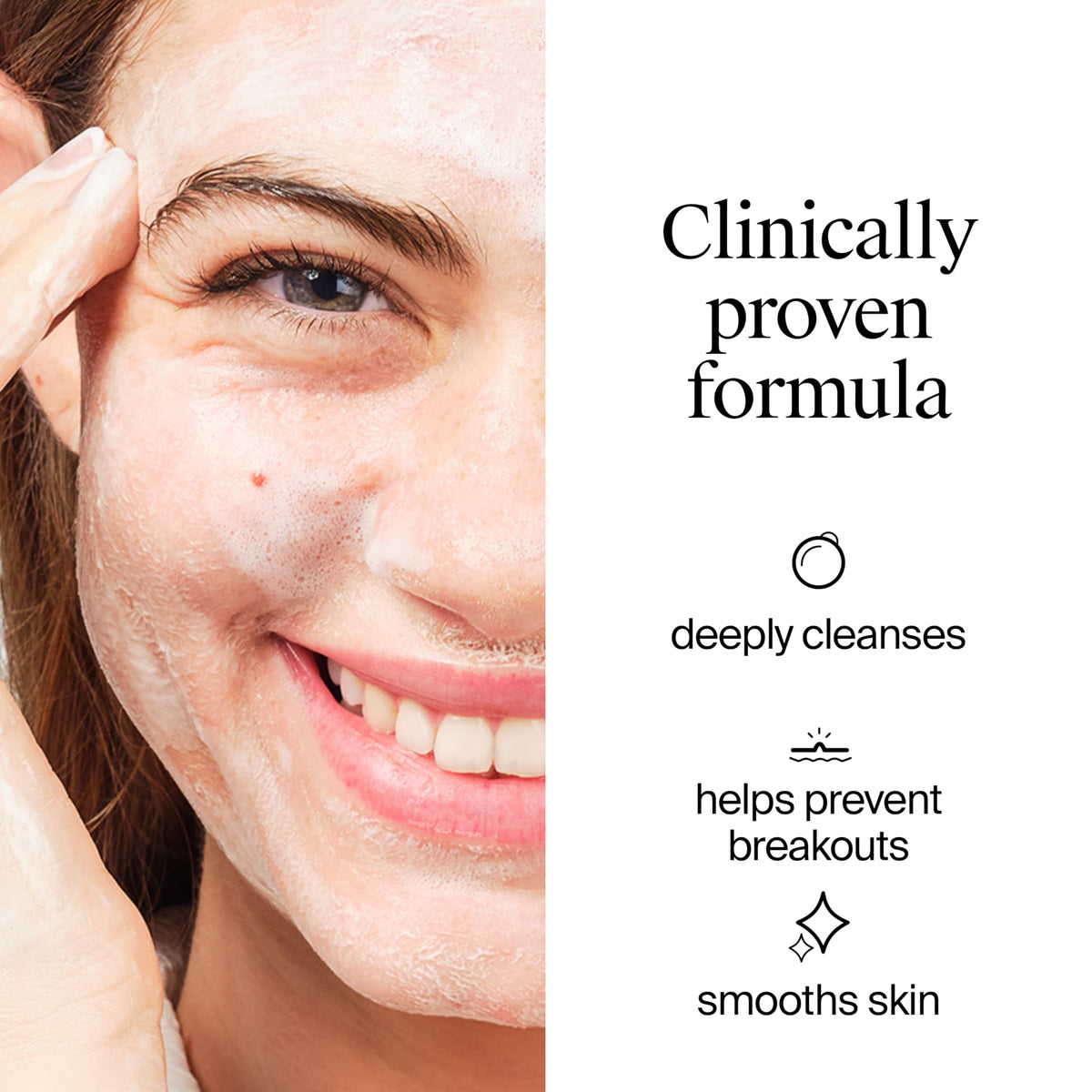Neutrogena Clear & Defend Face Wash (1x 200ml), Oil-Free Facial Cleanser for Spot-Prone Skin, Facial Wash with Purifying 2% Salicylic Acid to Help Prevent Breakouts for Smoother, Clearer Skin