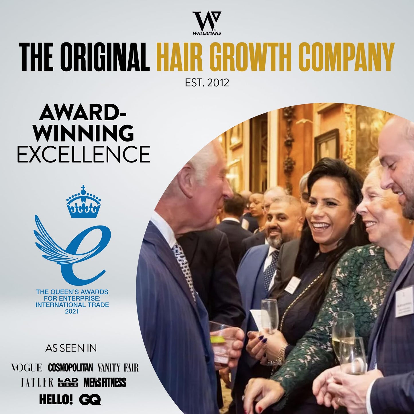 WATERMANS Watermans Grow Me® Hair Growth Shampoo - Not just a Caffeine Shampoo we include Biotin, Argan Oil, Rosemary, Niacinamide. Hair Thickening Treatment for Women & Men with progressed thinning.