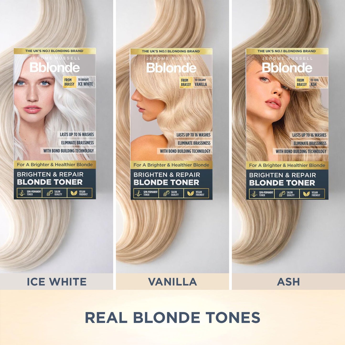 Jerome Russell Bblonde Brighten & Repair ICE WHITE Toner | 150ml