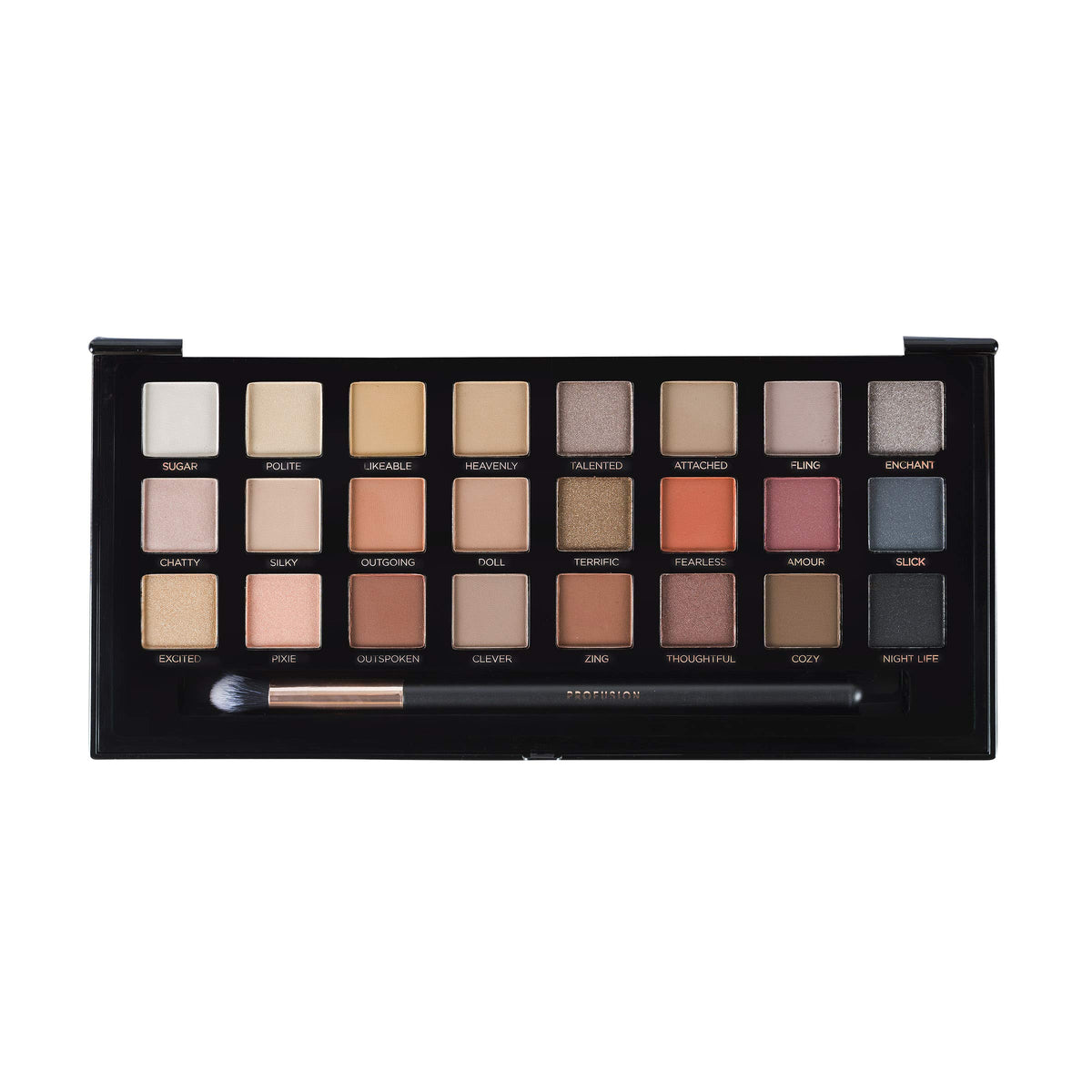 Profusion Cosmetics Professional Artistry Pro Eyeshadow Palette, Naturals