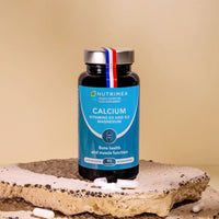 Laboratoires Nutrimea Calcium Supplement - Magnesium, Vitamin D3 and K2 Formula - 90 Vegetarian Capsules - Easy to Swallow - Daily Mineral Formula - French Expertise - Nutrimea