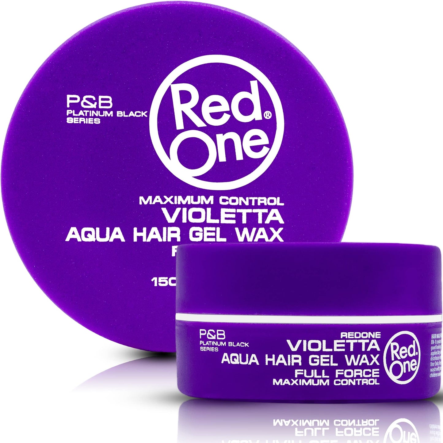 Redone RedOne Hair Styling Aqua Wax Bright White & Violetta 2x 150 ml | Edge Control | Ultra Hold | Gel Wax | Men & Women Hair Wax | Lime & Peach Scent | Maximum Control