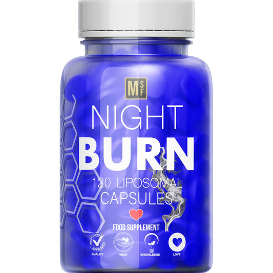 MetaSuperfoods Night Burn Liposomal 120 Capsules for Women and Men 60 Days Supply | Vegan | Size Management | 50% More Than Other Brands High Strength Supplement