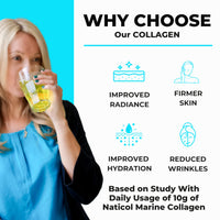 KLW Nutrition Premium Marine Collagen Powder - with Vitamin C, B-Complex, Biotin, Hyaluronic Acid - No fillers, sweeteners or additives - Healthy Skin & Joints - New Improved Formulation - 1-2 Months Supply