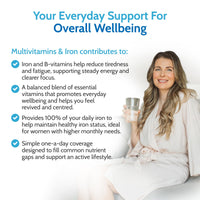 Health4All Multivitamins & Iron 360 Easy to Swallow Tablets, One a Day for Men & Women