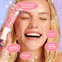 Lottie London Bubble Tea Primer Hydrating Face Primer, Gel-based Long-wear Gripping Primer Infused with Niacinamide, Aloe Vera & Vitamin B5, Nourishing & Hydrating