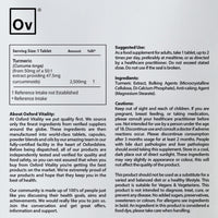 Ov OXFORD VITALITY Turmeric Tablets | High Strength 2,500mg | 95% Curcumin Supplement | for Inflammation Digestive Health & Joint Support | Made in The UK - Oxford Vitality