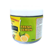 Africa Finest Natural Black Soap Paste (Fresh Lemon) (Exfoliate & Hydrate Skin) 450g