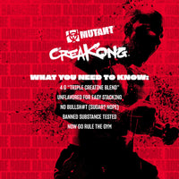 Mutant MUTANT CREAKONG – Advanced Creatine Supplement with Triple Creatine Blend for Muscle Strength, Size & Performance – Unflavoured, Banned Substance Tested – 300g (75 Servings)