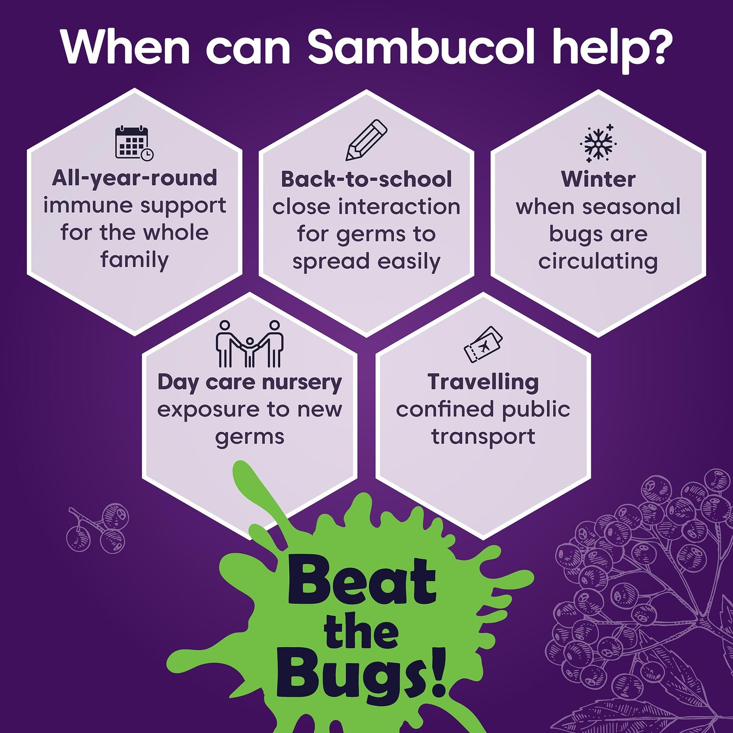 Sambucol Natural Black Elderberry Immuno Forte Capsules | Vitamin C | Zinc | Immune Support Supplement| 30 Capsules