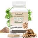 ProBotanics Kudzu Root Capsules 1400mg | High Strength 40% Isoflavones | Alcohol Craving Support, Liver Cleanse Detox, Enhanced Anti-Inflammatory | Organic Natural Health Booster