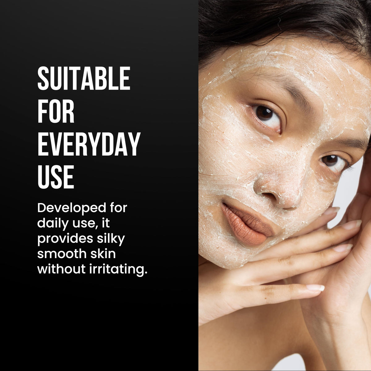 The Shave Factory Face and Body Scrub Mint 300ml – Refreshes and Exfoliates, Suitable for Face and Body, Removes Dead Skin Cells, Ideal for Daily Use