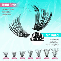 AMZGIRL LASH Lash Extension Kit 280PCS Eyelash Clusters 30D 40D DIY Eyelash Extension Kit Individual Lashes Natural Lash Clusters Kit with Lash Bond and Remover Waterproof, Lash Tweezers(D-Mix9-16mm Kit)