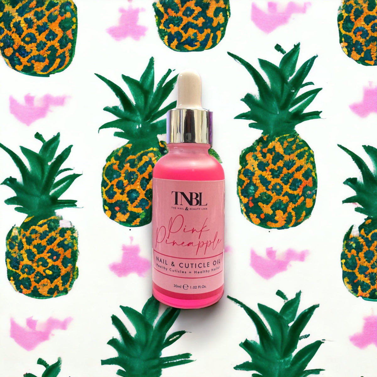 TNBL Pink Pineapple Nail & Cuticle Oil Dropper, 30ml