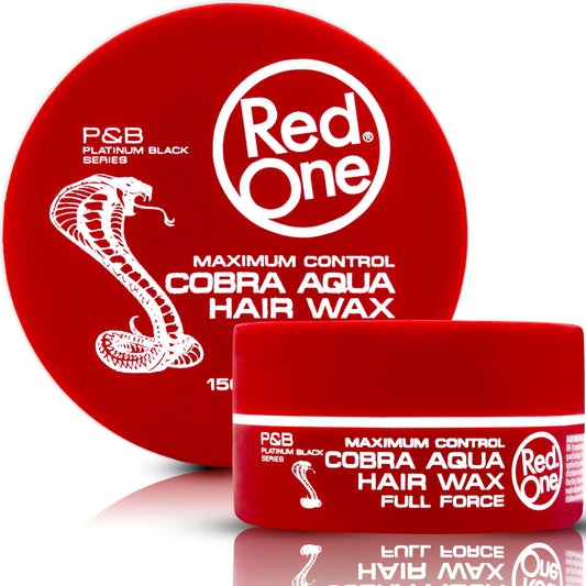 Redone Hair Styling Aqua Hair Wax Cobra 150ml | Full Force | Strong Hold | Lemon & Mandarine Scent | Women & Men Hair Wax | Texturizing | 150ml