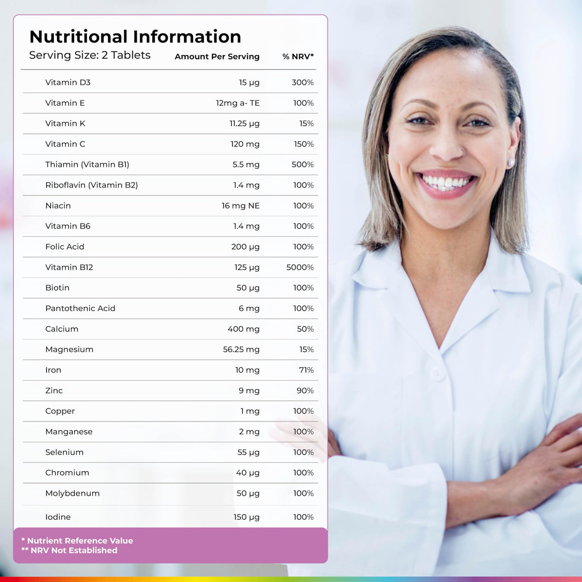 Health and Her Health & Her Multivitamin for Women 55+ & Postmenopausal, 30 Day Supply