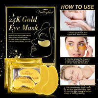 Generic Under Eye Patches,24K Gold Eye Masks, Eye Masks for Anti Wrinkles, Dark Circle Puffiness, Eye Gel Patch Women Men Under Eye Gel Patches (20 Pairs)
