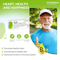 AGEPHA Vitamin B1 Tablets | High Dose Thiamine Tablets | EU Quality | Free of Additives | Relief for Nerve Pain, Nervous Disorders, Memory and Concentration Problems | Supports Energy Metabolism & Immunity