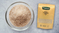 Organic Psyllium Husk Whole - High Protein, High Fibre, Raw, Vegan, GMO-Free - No Additives or Preservatives, Certified Organic - Nutritious, Versatile - Resealable Pouch - Thames Organic 250g