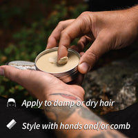Mr Bear Family Matte Hair Pomade for Men – Medium Hold Water Based Mens Hair Styling Pomade Contains Volumising Kaolin Clay + Bentonite Clay – Non Greasy Texturising Matt Pomade for Effective Frizz Control 100ml