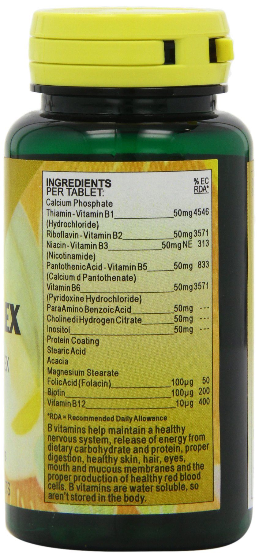 Health Plus B50 Complex Vitamin B Supplement - 90 Tablets