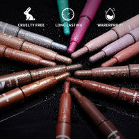 LANGMANNI Eyeshadow Stick, 6 PCS Multi-Color Eyeshadow Pen Set, Creamy Long-Lasting Eye Makeup Kit, Natural & Shimmer Shades Contour Stick, Perfect Gifts For Women (#B)