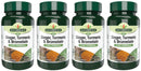 Natures Aid Ginger, Turmeric & Bromelain 60 Tabs (Pack of 4)