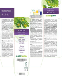 Rhodiola (Rhodiola rosea o Sedum roseum) Roots Alcohol-Free Mother Tincture Naturalma | Liquid Extract Drops 120 ml | Food Supplement | Vegan