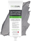 Charcoal Face Masks Skincare for Men and Women 70ml by Procoal - Clay Mask Targets Clogged Pores, Impurities, Toxins & Excess Oil, 100% Recyclable Packaging, Cruelty-Free - Made in UK