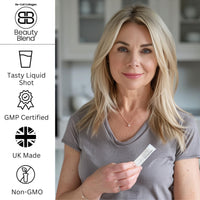 Re-Coll 5000mg Collagen Stick Packs 8.5g - High Strength Supplement with Hyaluronic Acid - for Hair Skin & Nails - Contains Bovine & Marine Collagen for Women & Men (14 Pack)