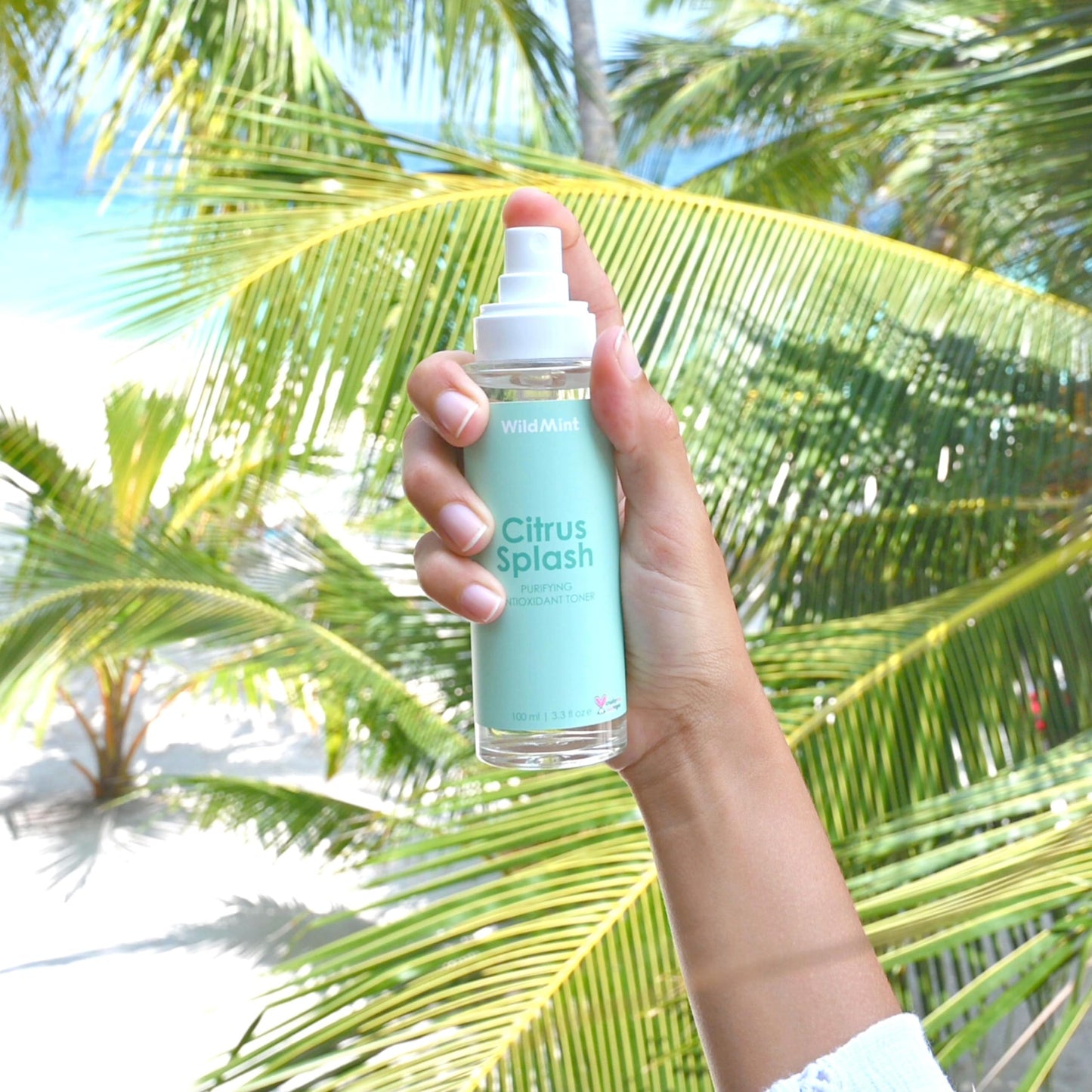 WildMint Citrus Splash Natural Face Toner | Brightening Toner for Sensitive, Mature & Damaged Skin | Vitamin C for Dark Spots & Acne Prone Skin | UK Made Vegan & Cruelty-Free Skincare | 100ml