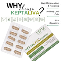 KEPTALIVA – Natural Liver Cleanse Detox & Repair, Gallbladder & Digestion Support, Milk Thistle (80 mg Silymarin), Artichoke, Schisandra, Andrographis, Black Radish, Bromelain, 1 Month Supply