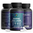 Keka Naturals Hydrolysed Marine Collagen with Hyaluronic Acid & Vitamin C - 2300mg per Serving - High Strength Collagen Supplements for Women and Men - 60 Capsules